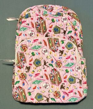 Vera Bradley Harry Potter Honeydukes Large Backpack NWT Pink Multi 17X12X7”